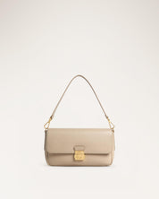 Grained Leather Handbag