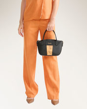 Small Hand Bag W/det Black