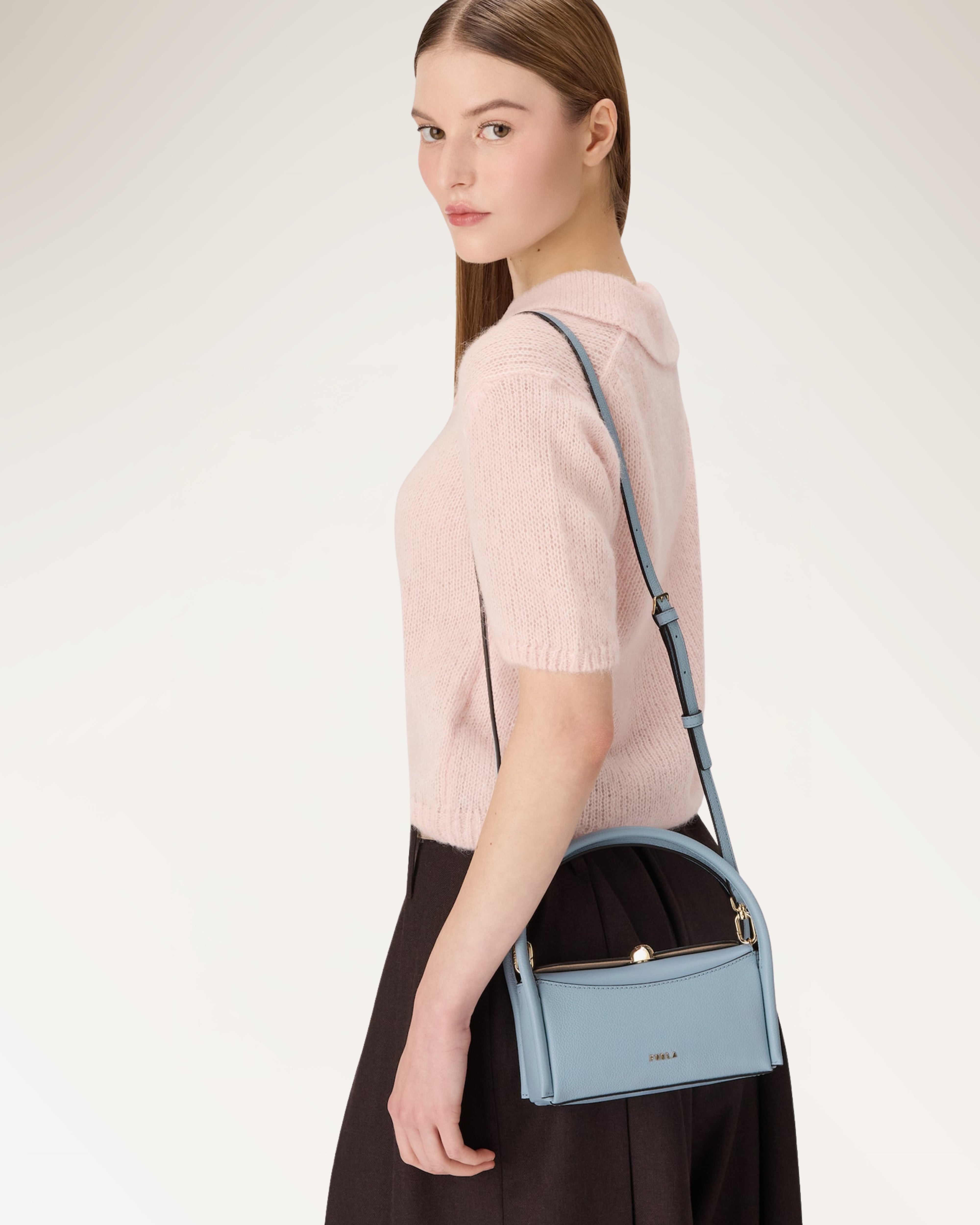 Nicole Mini Boston Bag Carta